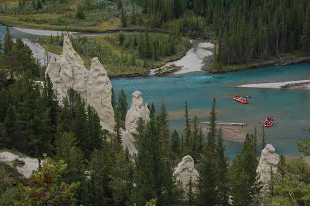 hoodoos on Tunnel Mtn